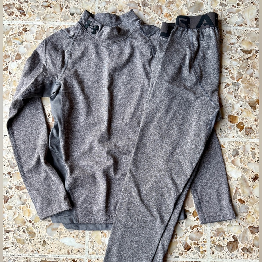 Under Armour Boys Cold Gear Set - Gray